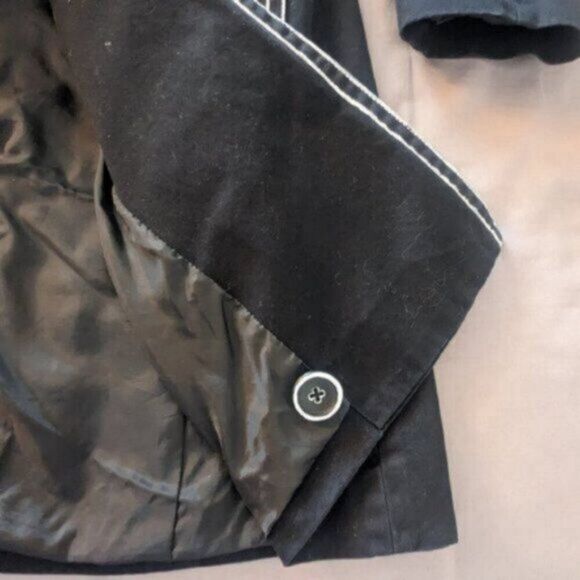 One of a Kind Hand Painted Massini Trench Coat M - Picture 5 of 13